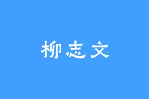 柳志文