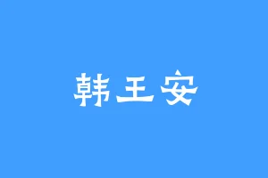 韩王安