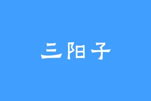 三阳子