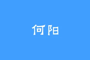 何阳