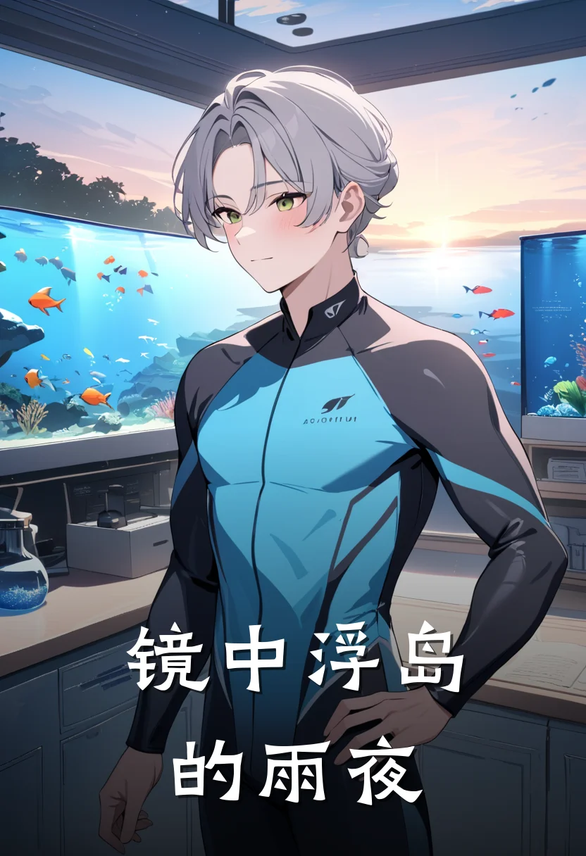 镜中浮岛的雨夜