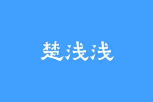 楚浅浅