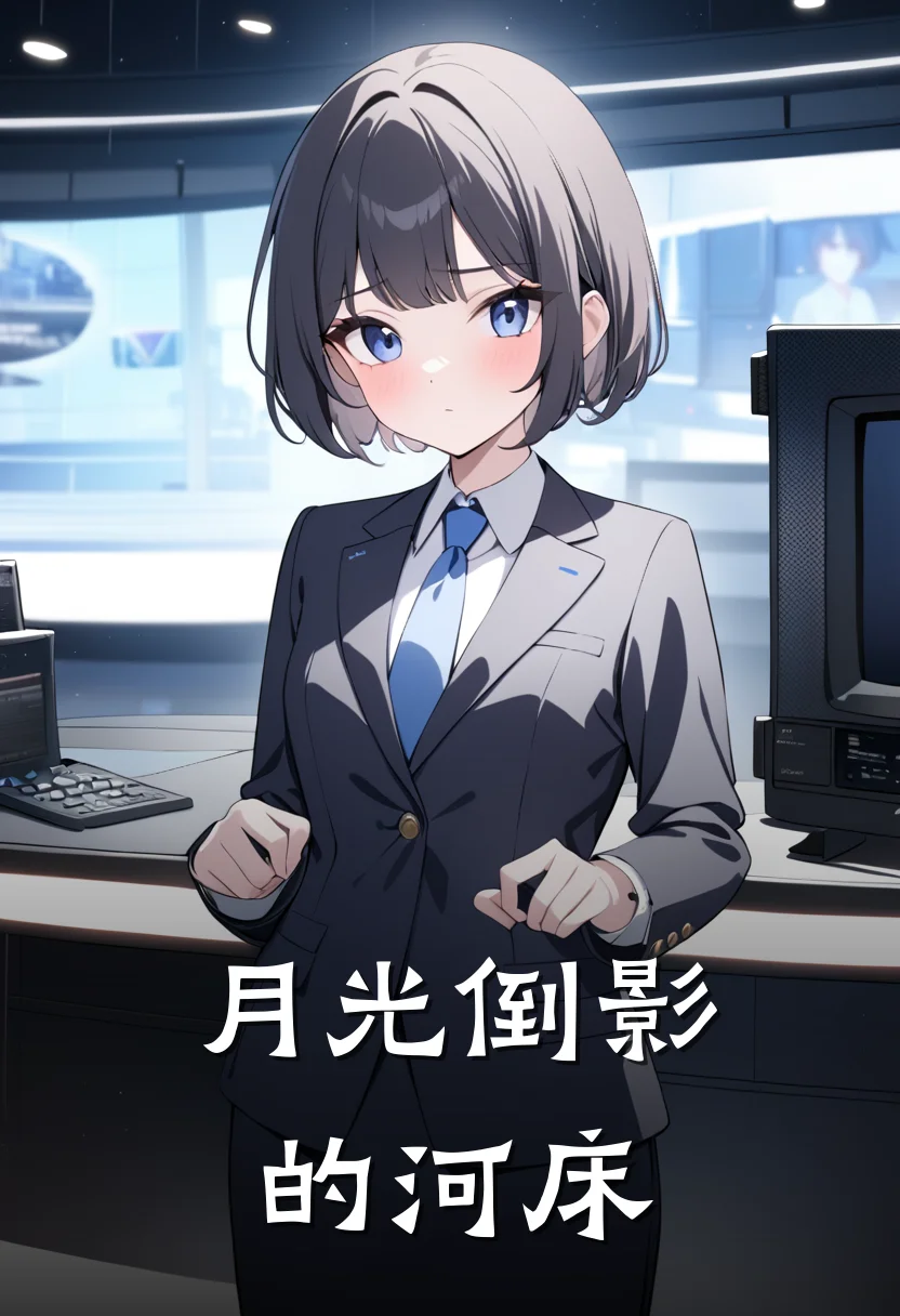 月光倒影的河床