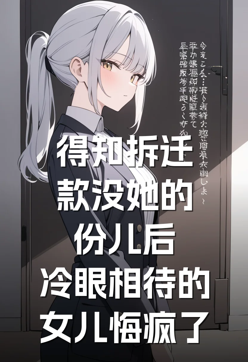 得知拆迁款没她的份儿后，冷眼相待的女儿悔疯了