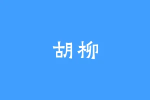 胡柳