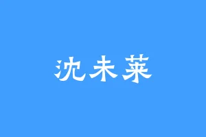 沈未莱