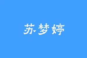 苏梦婷