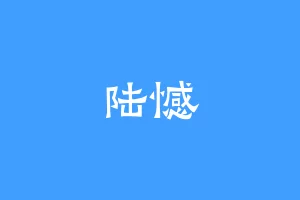 陆憾