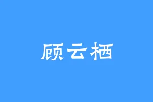 顾云栖