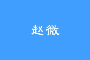 赵微