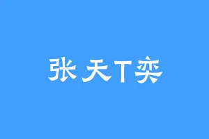 张天T奕