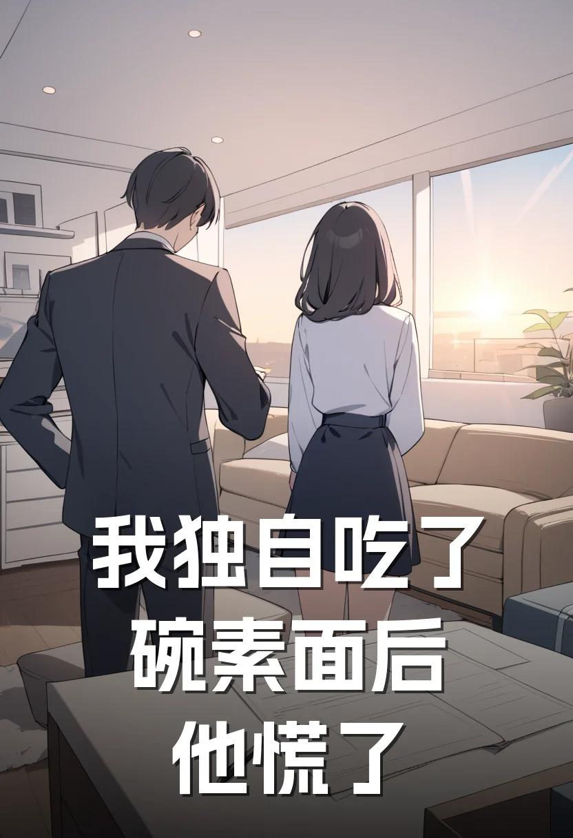 我独自吃了碗素面后，他慌了