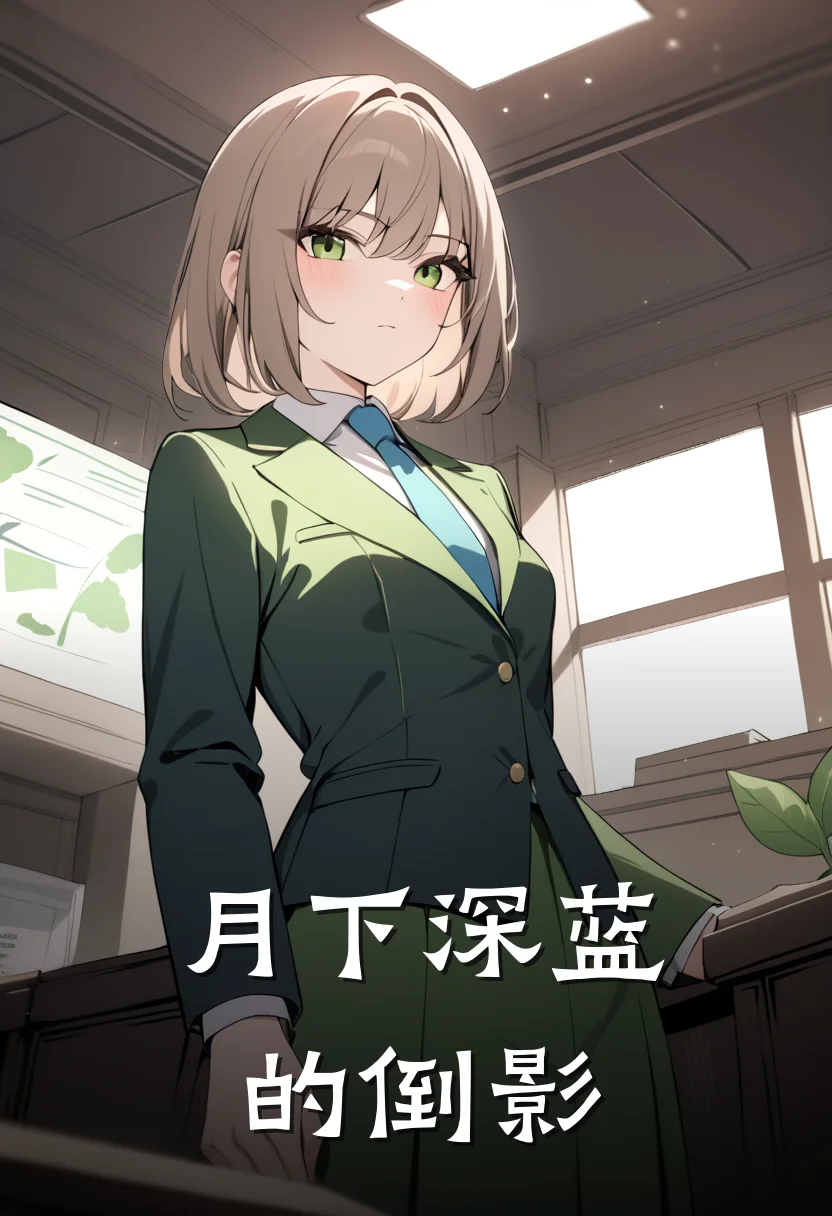 月下深蓝的倒影
